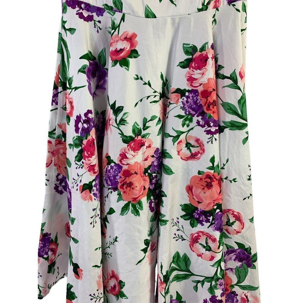 Grace Karin Women's Floral White Dress - Picture 3 of 7